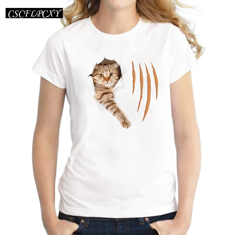 2017-New-Fashion-3D-Cute-Cat-Women-T-Shirts-Short-Sleeve-Funny-Cat-Lady-T-Shirt.jpg_640x640 (6)