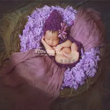 Новорожденных Джерси Обёрточная бумага для стрейч вязать Обёрточная бумага Слои Ткань Фон фотографии реквизит ребенка пеленать Одеяло