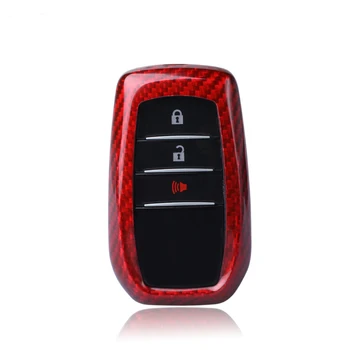 

Carbon Fiber Remote Key Fob Case Shell Cover For Toyota Alphard RAV4 Camry Land Cruiser Prado Hilux Corolla BRZ 86 Highlander