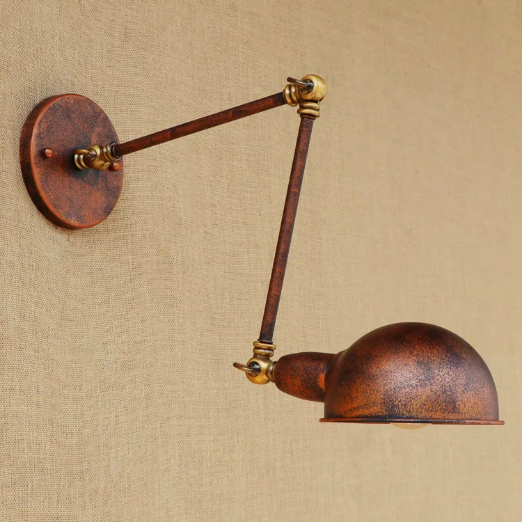 Industrial Loft Style Edison Wall Sconce Swing Long Arm Vintage Lamp Iron Light Fixtures Indoor Lighting Lamparas|edison wall sconce|wall sconceiron