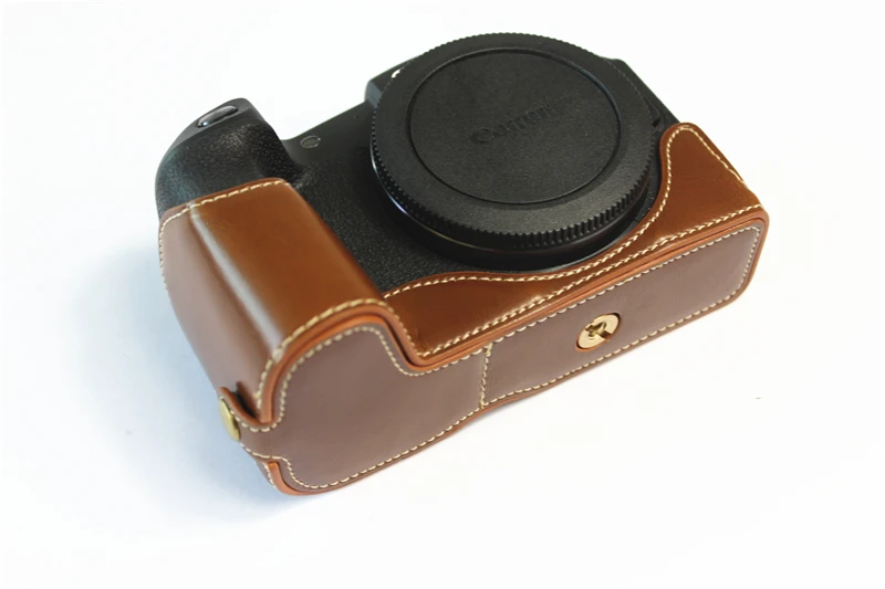 New PU Leather Camera Case Full Bag For canon EOS RP EOSRP Camera Bag Cover Hand Strap Take the battery version