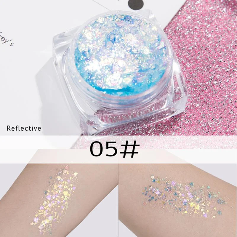 

Lots Glitter Eye Makeup Corner Star Patch Sequin Gel Cream Face Sticker Glitter Powder Fairy Dust Tears Paste Flash Drill TSLM1