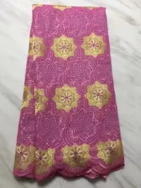 

African lace fabric 5yds/pce dhl Swiss Voile Lace Switzerland Cotton colorful African women gorgeous dress 2019 new high quality