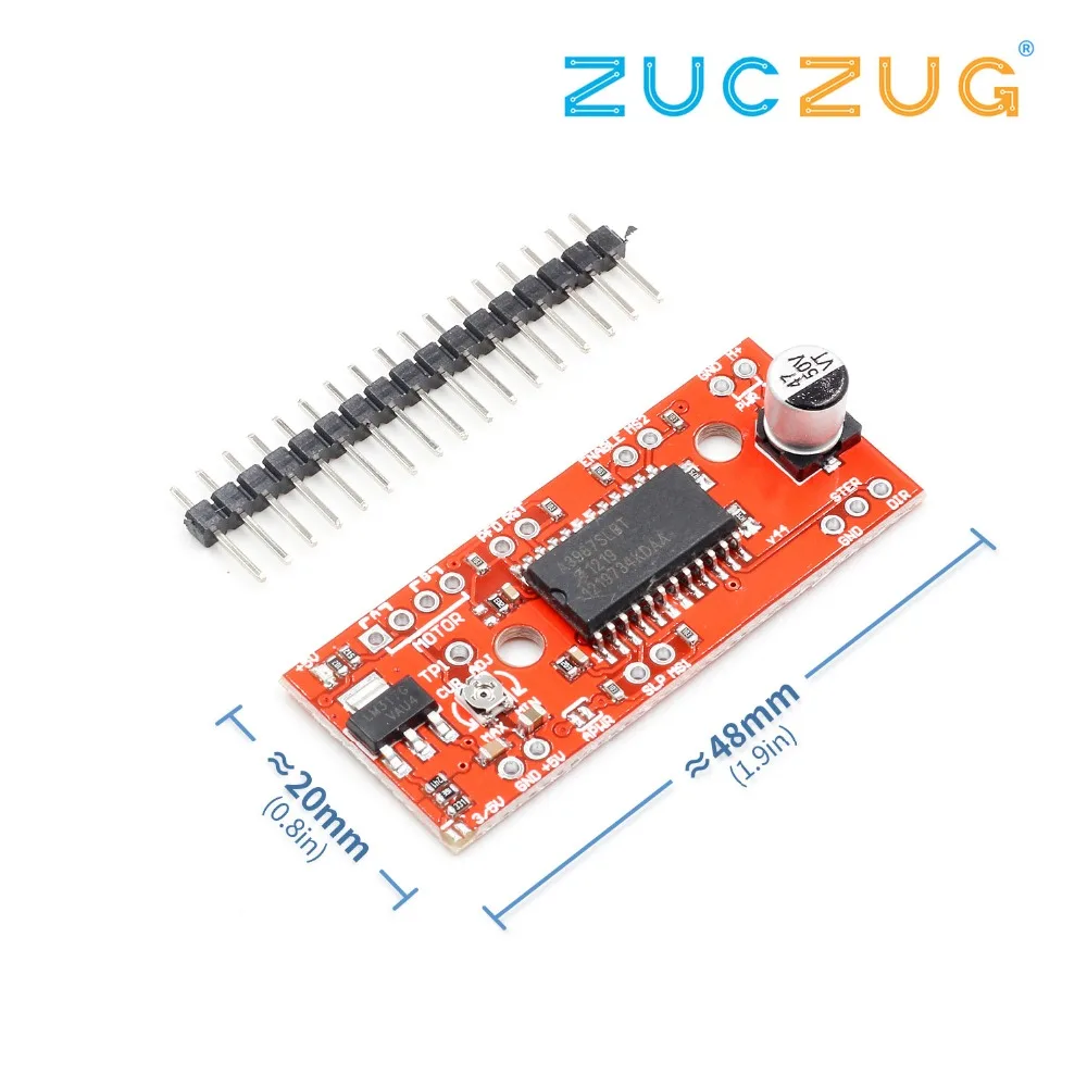 Драйвер шагового двигателя A3967 EasyDriver V44 для arduino макетная плата 3D принтера модуль 1
