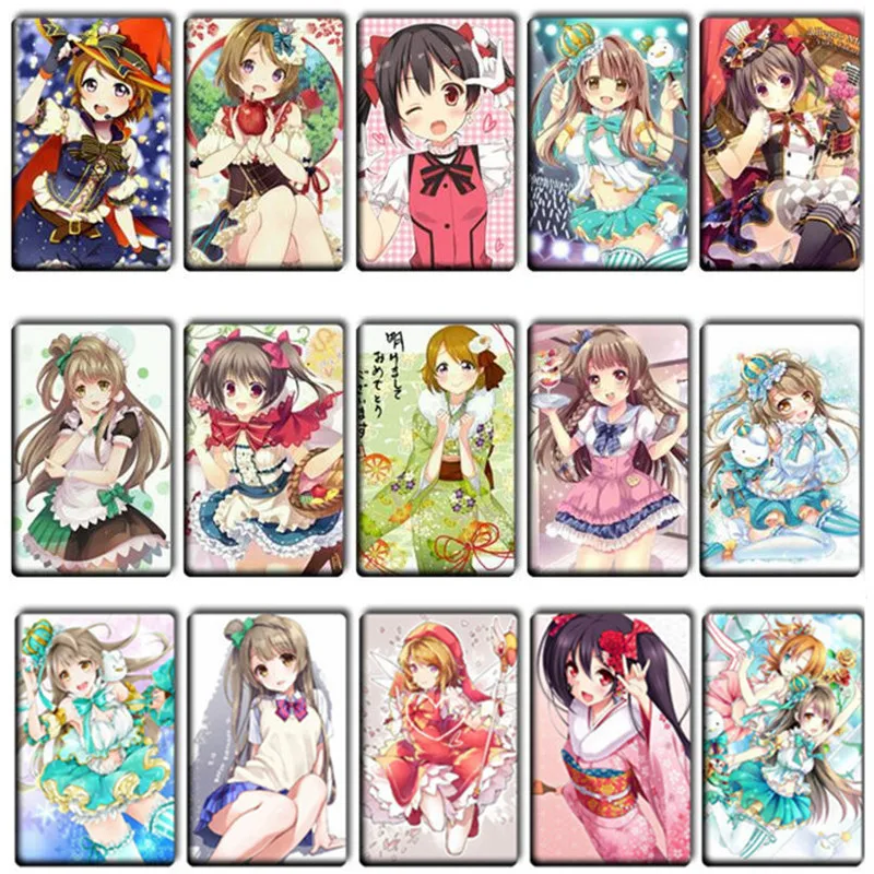 

20 pcs/lot LoveLive Card Stickers Classic Toys Cute School idol project Car Bike Card Sticker DIY Kids Party Gifts Toy Stickers