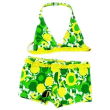 Funfeliz/Одежда для купания для девочек; купальный костюм из двух предметов для девочек; детское бикини; купальный костюм для маленьких девочек; детский купальный костюм; От 6 до 16 лет