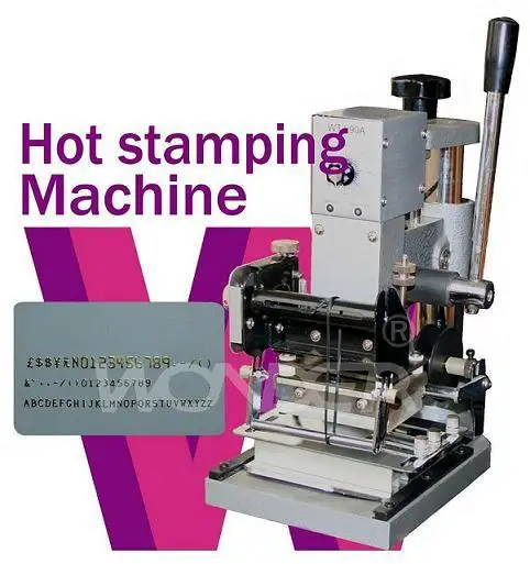 By DHL/FEDEX Free Shipping! 220V Europe Plug Manual Hot Foil Metal Stamping Machine,Hot Press Golden Stamping Machine WTJ-90A