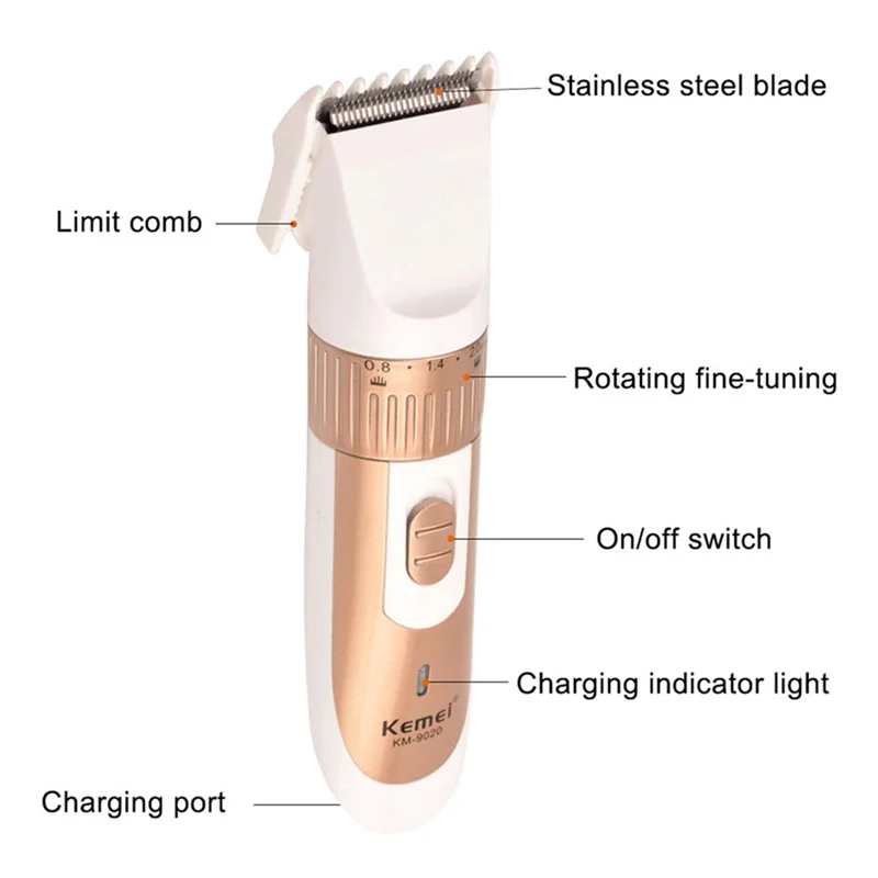Бытовая электрическая машинка для стрижки волос для мужчин бритва для бороды Профессиональная Беспроводная Машинка для стрижки волос триммер для волос для детей 40