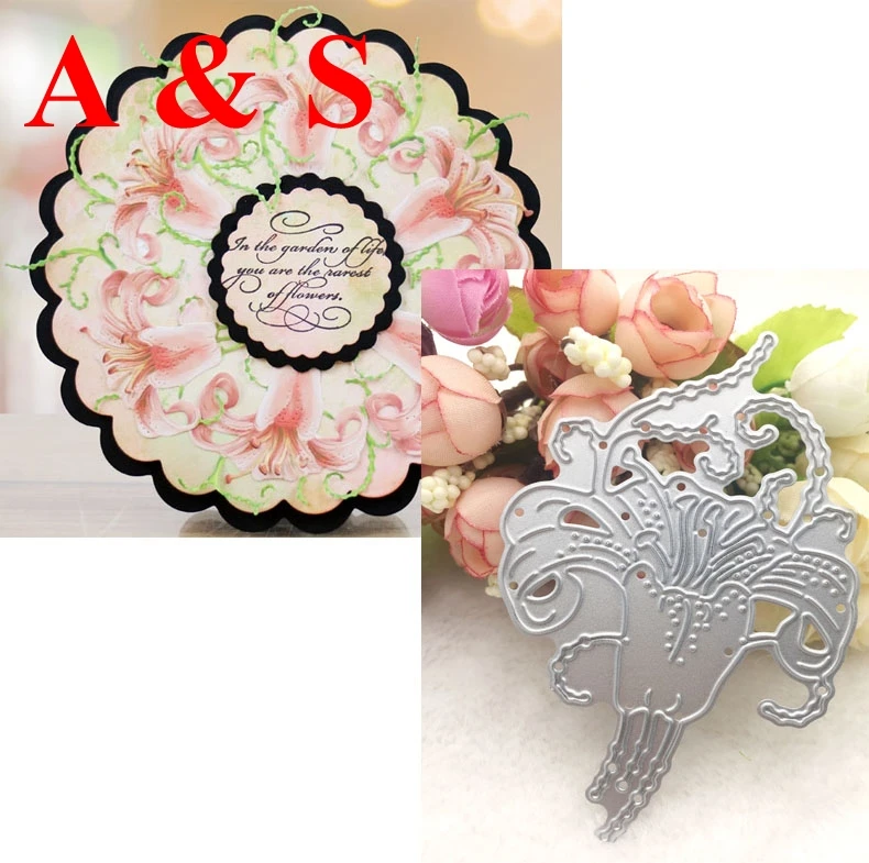  D05 METAL CUTTING DIES Lily Scrapbook card invitation paper craft party decor embossing stencil cut - 32830515124