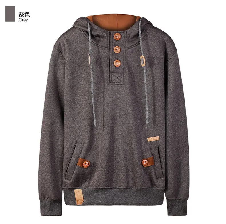 5Colors Men Sweatshirts Pullover Autumn Spring Hooded Tops Casual Male Hoodies Men Streetwear Muls Brand Jumpers M-3XL 2019 New 16