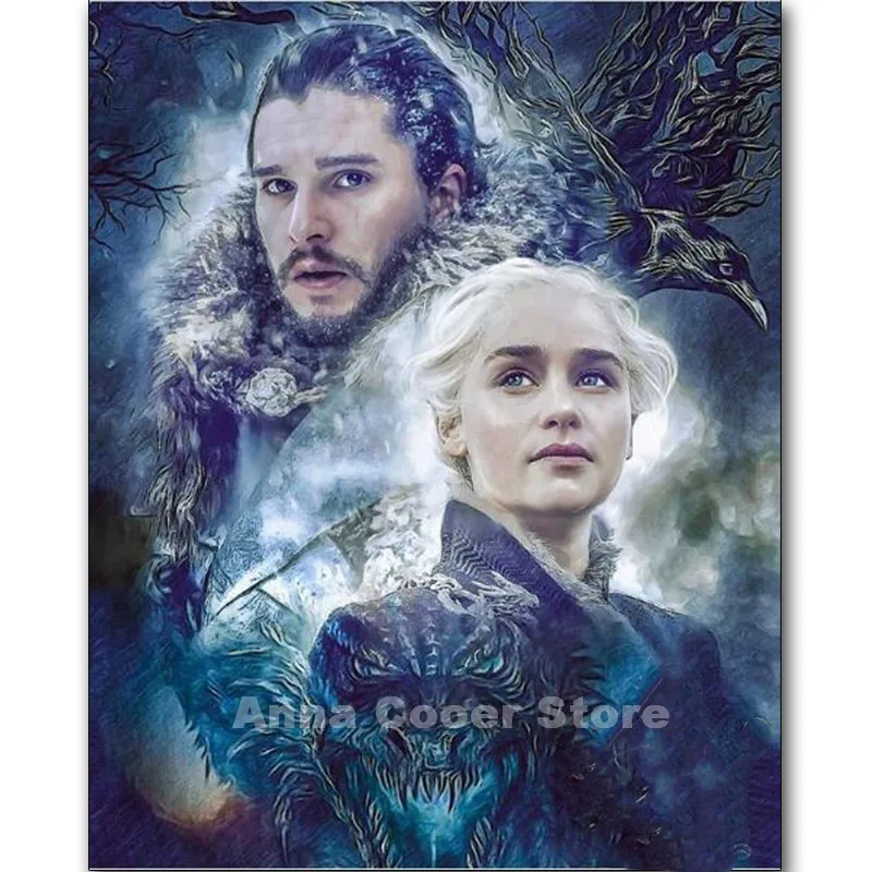 

5d diy Diamond Painting"Game of Thrones"Full,square Embroidery,handmade Drill Mosaic,art,Crafts