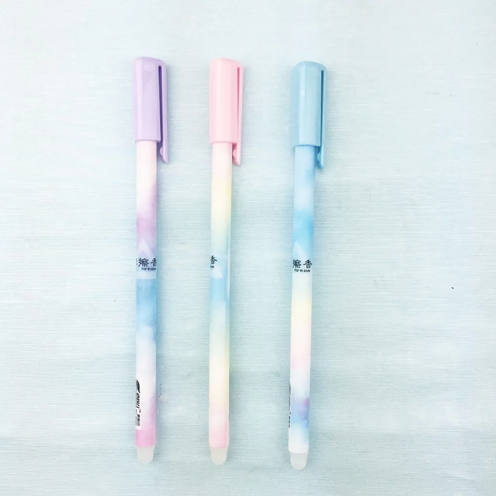 3X Magic Erase Gel Pen Refill 0.38mm Black Gel Ink Pens for Writing