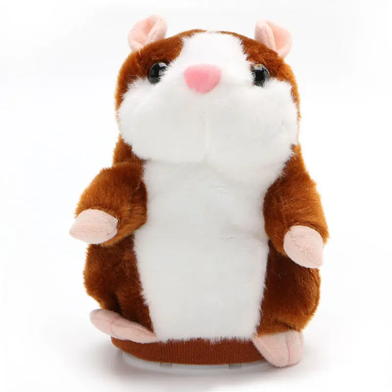 15cm Sweet Talking Hamster Plush Toy Repeat Words Speak Sound Recording Kids Children Fun Toys