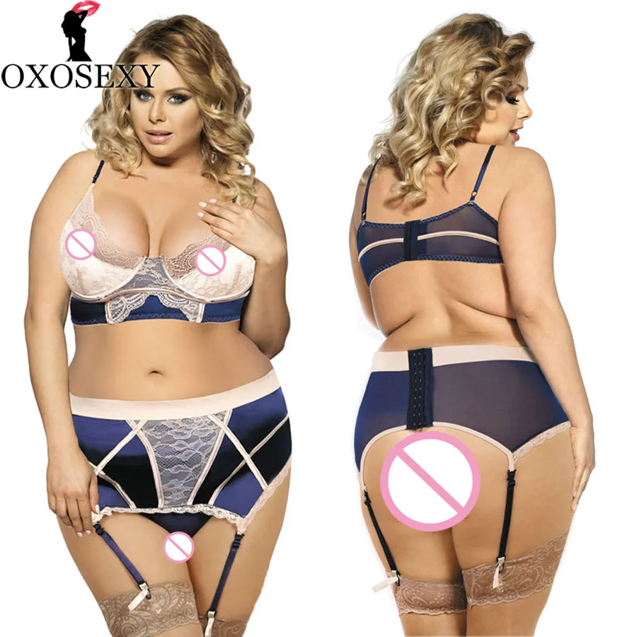 US $14.85 30% OFF|xxxl 5xl Garter bow Women blue lace erotic porn babydoll  plus size Sexy Lingerie hot baby doll sexy underwear sexy costumes 703-in  ...