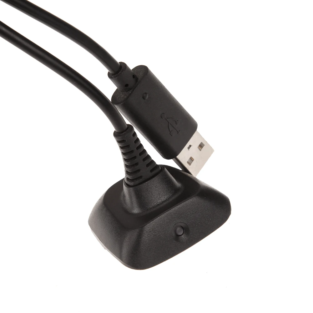 1.5m Long USB Charging Cable for Xbox 360 Wireless Controller Black NI CA USB Gamepad Charger Cable OD#S
