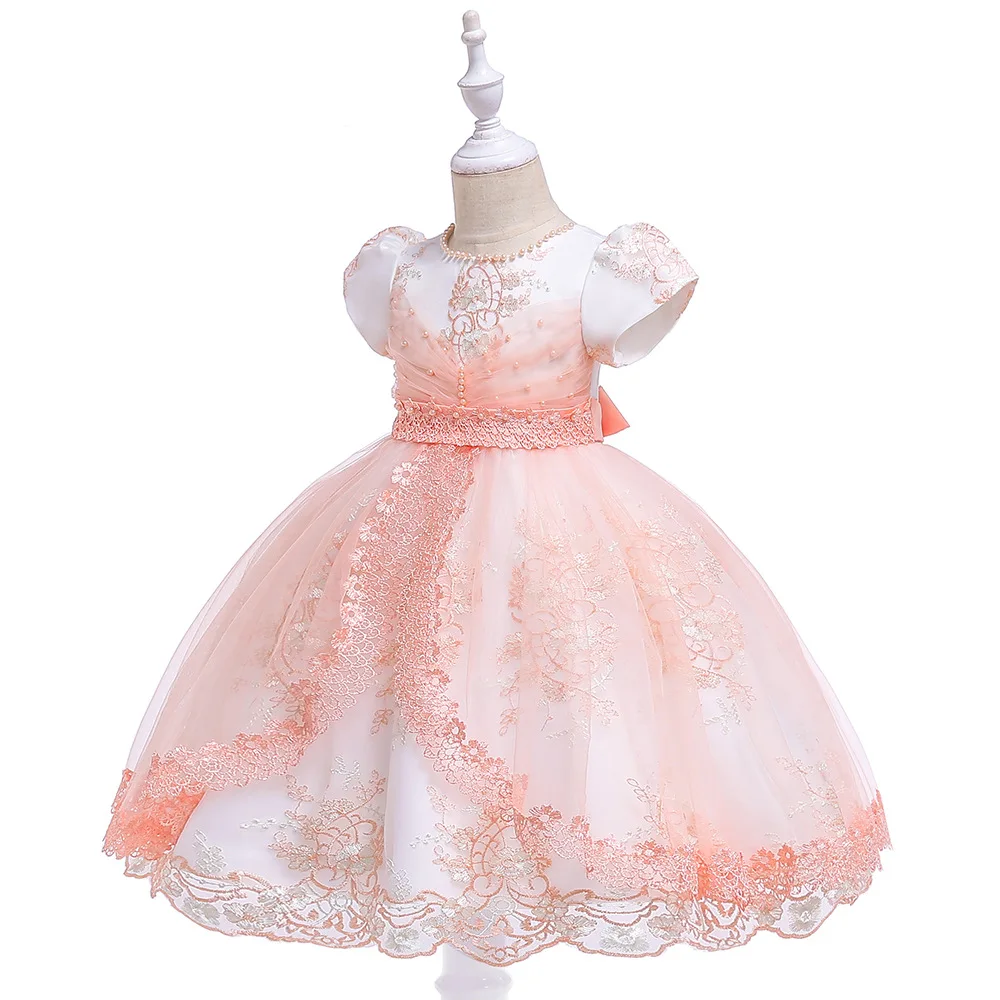 

2019 Kid Lovely Flower Girl Dresses Ruffle Soft Ball Gown For Wedding Communion Dresses Vestido