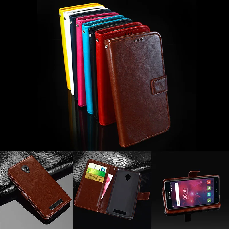 

Luxury Protective Fundas For Philips Xenium V377 case 5" Wallet Flip Leather + silicone Cover For Philips V377 cover coque pouch
