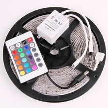 5M 3528 RGB Waterproof Car Strip 300 LED Light + 24key IR remote controller