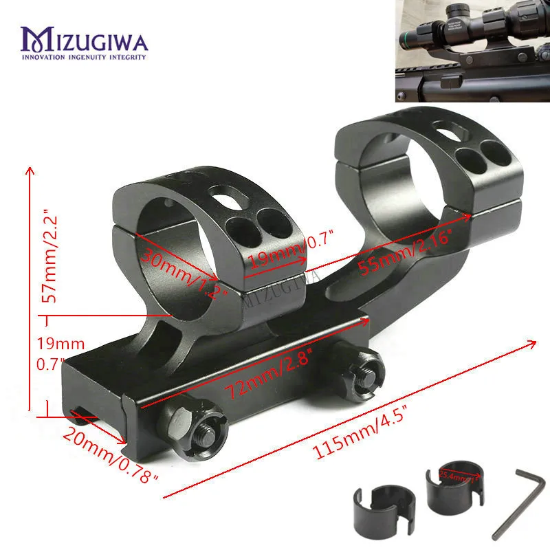 MIZUGIWA التكتيكية الثقيلة الكابولي نطاق جبل 25.4mm 1 \
