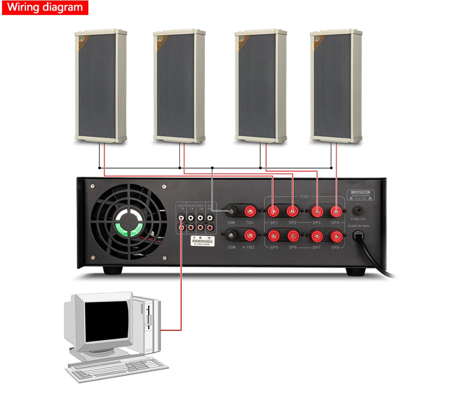 Большие усилители мощности для системы PA 800 W-2000 W