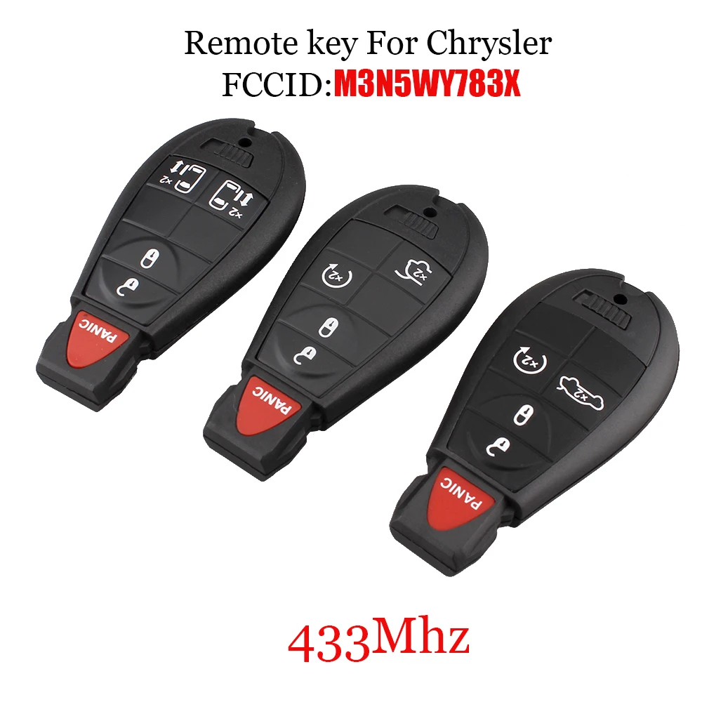 4 1buttons Smart Remote Key Keyless Fob 433mhz For
