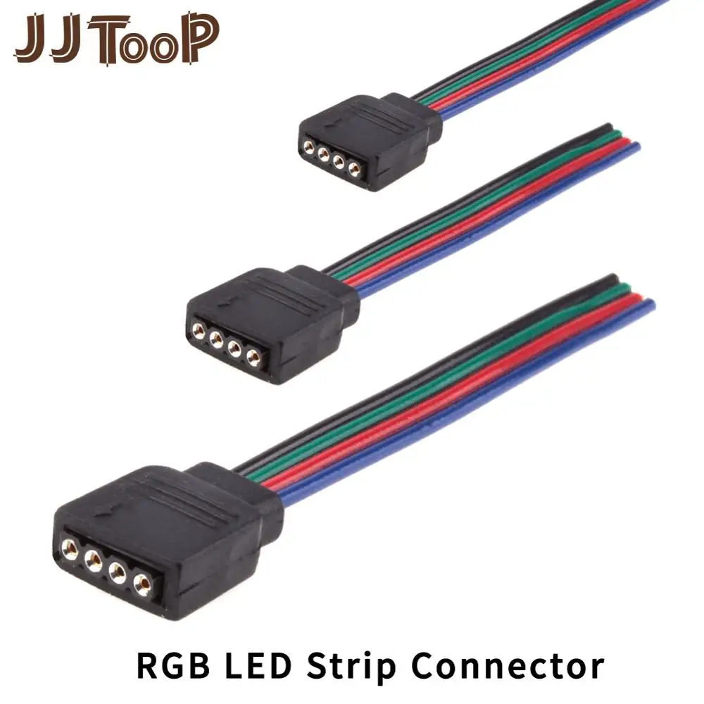 

5 pcs 4pin Connector for 5050 RGB LED Strip Light 10mm Free Welding Female Adapter