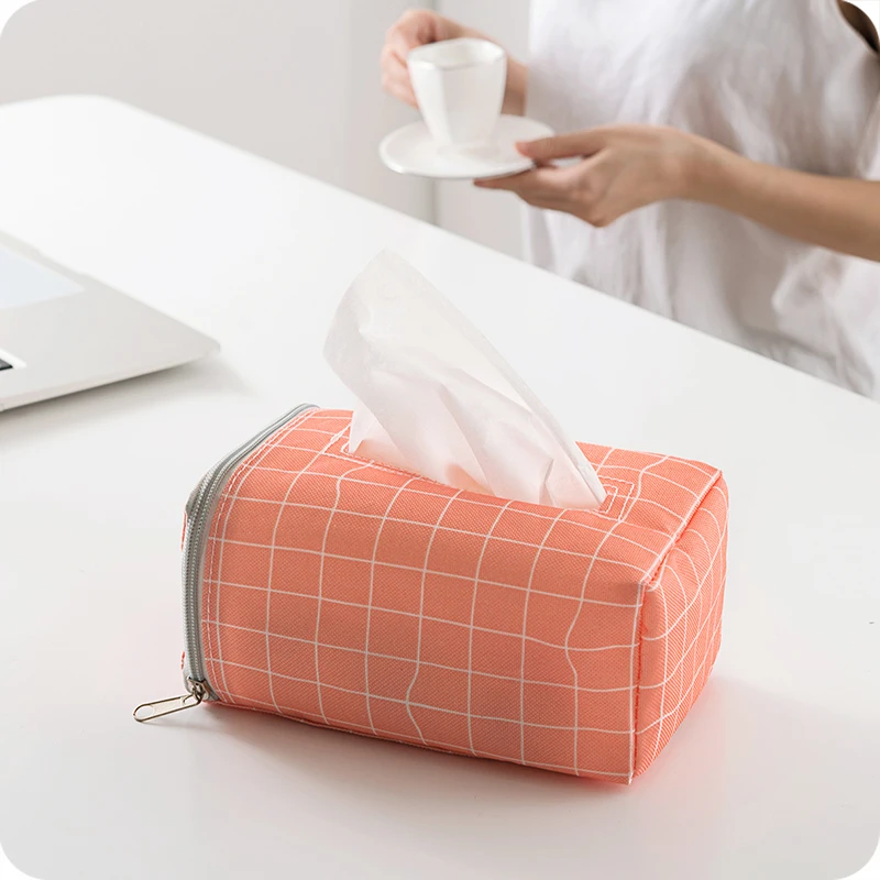 Container Home Car Tissue Case Storage Cover Paper Towel Box Napkin Paper Bag 