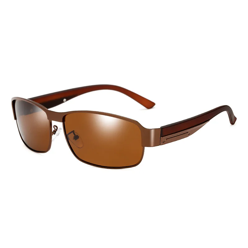 Iboode поляризованных солнцезащитных очков Для мужчин Для женщин вождения квадратная рамка солнцезащитные очки в стиле ретро мужские очки UV400 Oculos Gafas De Sol - Цвет линз: T3