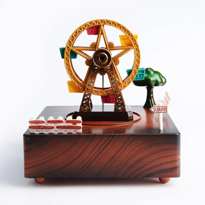 Музыкальная шкатулка Ferris Wheel деревянная романтическая музыкальная механическая