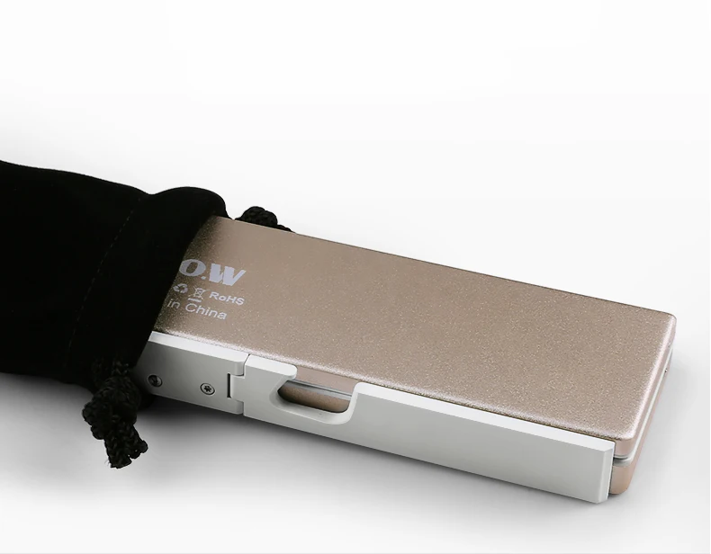 B. O. W Мини Складная Bluetooth беспроводная клавиатура для планшета и смартфона, корпус из алюминиевого сплава с подставкой, портативный и легкий