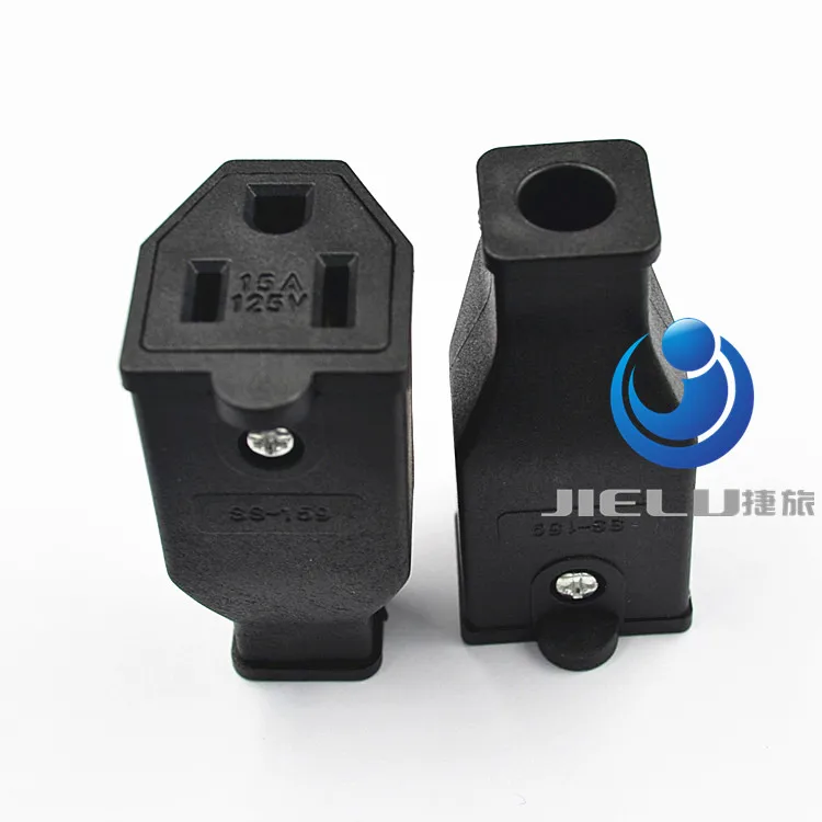 Нам промышленных AC Power Plug Разъем 15A 125 В IEC 320 AC адаптер съемный
