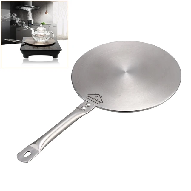 19.5/21.5/23.5cm Induction Cooktop Converter Disk Stainless Plate Cookware Stovetop  Induction Hob Converter Disc Heat Diffuser - Defrosting Trays - AliExpress