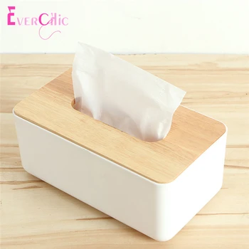 

Plastic Tissue Box New Brand Modern Wooden Cover Paper With Oak Home Car Napkins Holder Case Home Organizer Decoration Tools