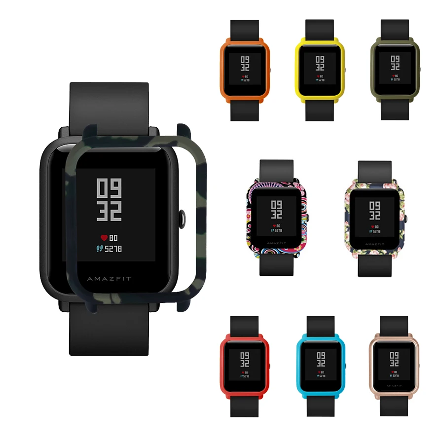 

Smart Watch Accessories Colorful Frame PC Case Cover Protect Shell for Huami Amazfit Bip Youth Watch Accessories
