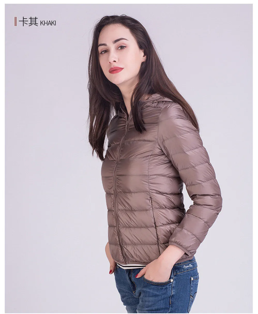 Winter Women Coat 2017 Hooded 90% White Warm Duck Down Jacket Ultralight Portable Slim Down Coat Female Winter Jackets Parkas (3)