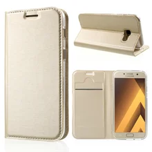 Для Galaxy A3 (2017) Чехол Слот для карты матовый искусственная кожа Стенд телефон аксессуар корпус для Samsung Galaxy A3 (2017)-4.7 дюймов