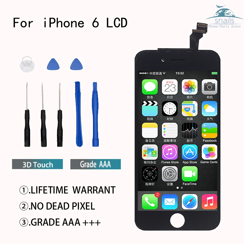 

For Apple iphone 6 LCD Display Touch Screen Assembly Replacement For Apple iphone 6 Display Touch Screen Phone