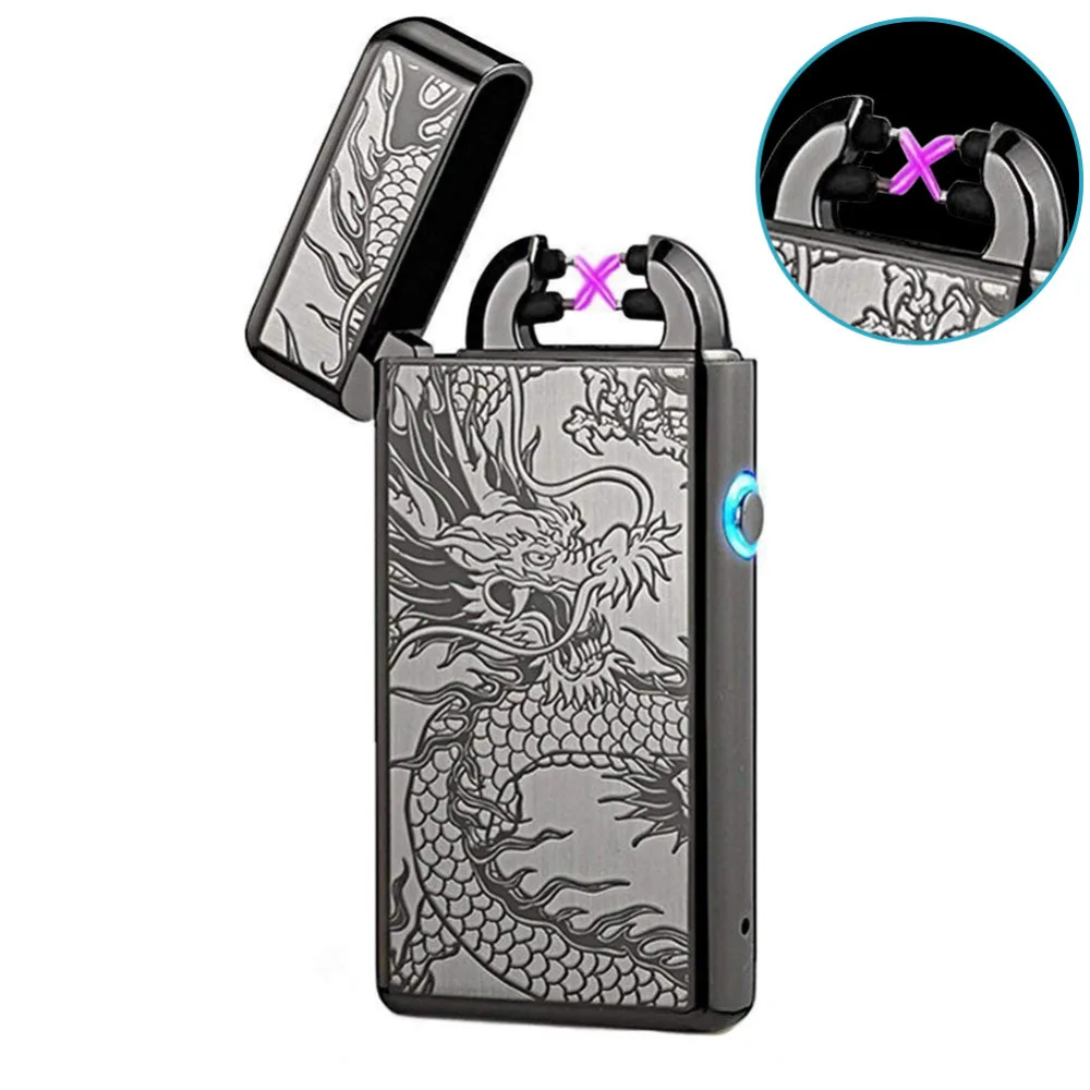 Buy USB Charging Electric Lighters Double Pulsed Arc