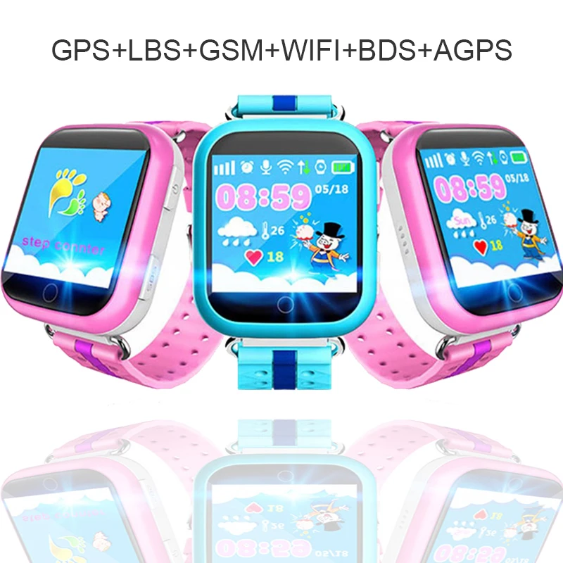 GPS WIFI Smart Watch Q10 Baby Smart Watch With 1.54inch Touch Screen SOS Call Location Device Tracker for Child Safe