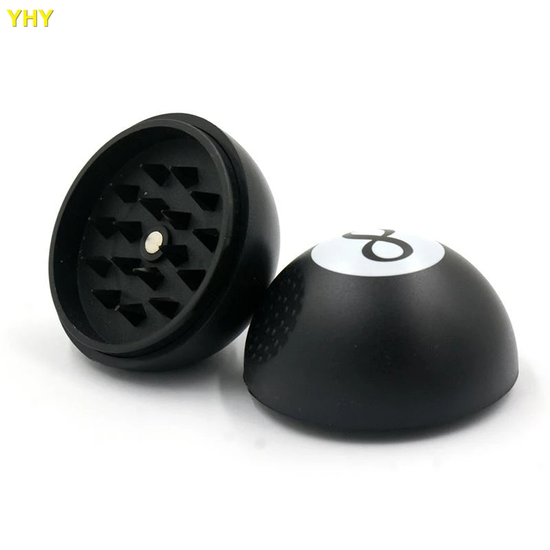 Smile No.8 Ball Grinder Herb Grinders Zinc Alloy Tobacco Plastic Grinders 3 Parts Smoking Accessories03