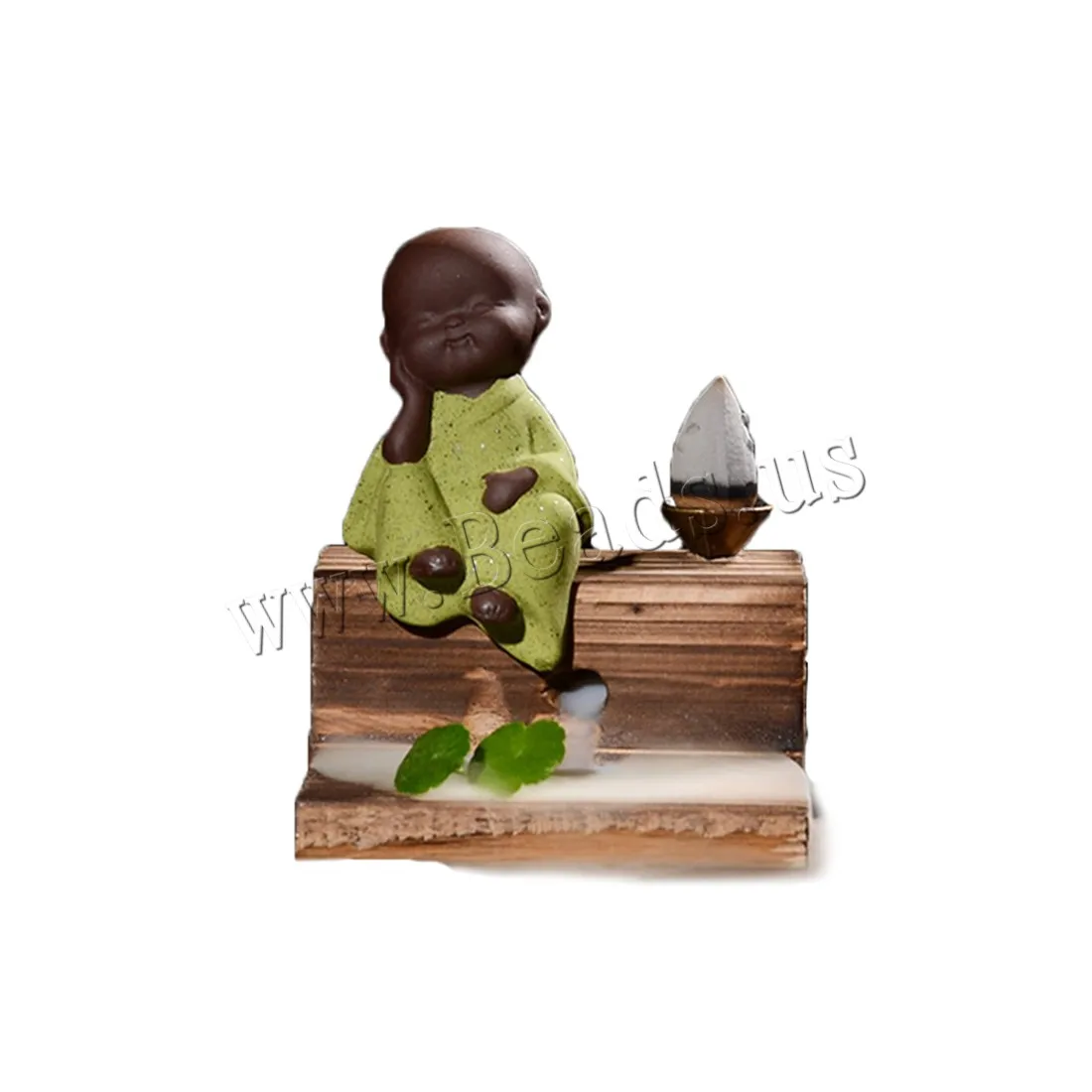 The little Monk Incense Holder Ceramic Backflow Incense Burner Creative Home Decor Smoke Waterfall Aromatherapy Censer 4 Styles