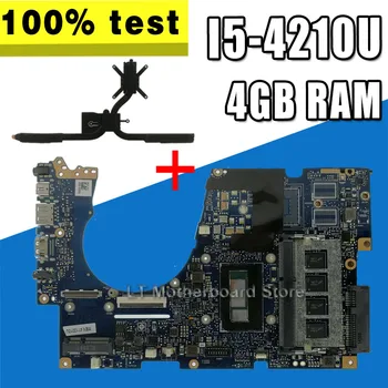 شراءلوحة أم للكمبيوتر المحمول For Asus UX303UA UX303U UX303UB U303U اللوحة الرئيسية UX303UA اختبار موافق 4GB RAM I5-4210 وحدة المعالجة المركزية + المبرد