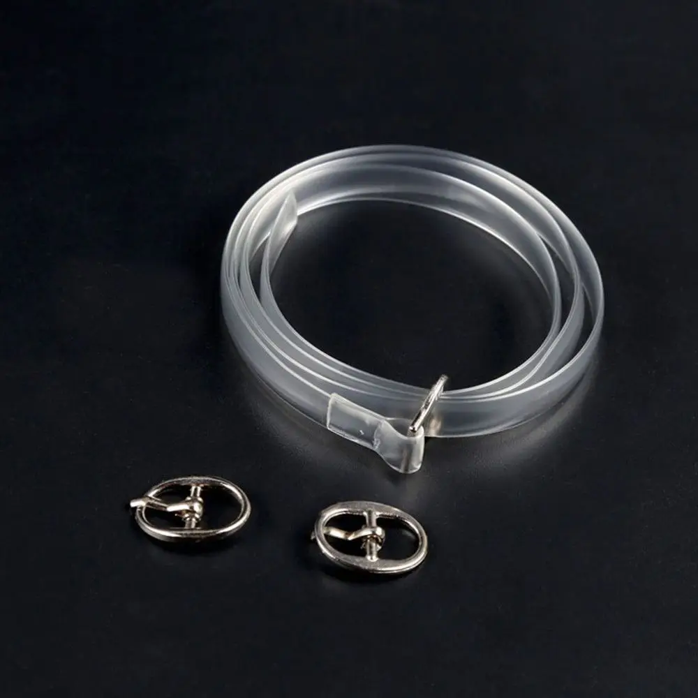 2pcs Shoe Strings Transparent Invisible Women High Heels TPU Band Ankle Straps  Detacheable