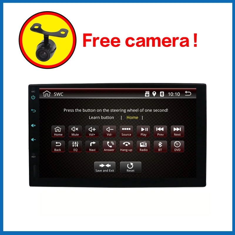 

2DIN Car Android 7.1 Car DVD Autoradio Universal Multimedia Car Stereo GPS Navigation Steering Wheel Control Rear View Camera