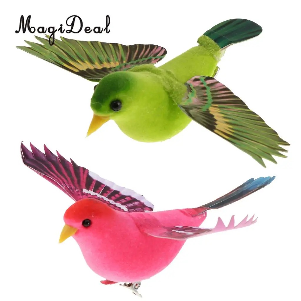 Spreading Winds Artificial Feathered Foam Birds Home Garden Wedding Decor