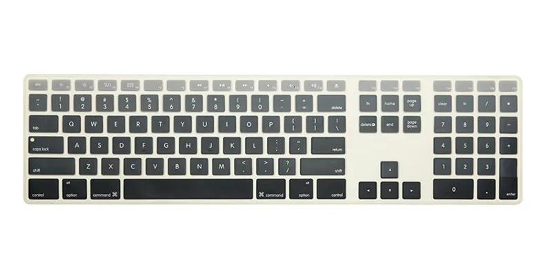 Для iMac проводная USB клавиатура Apple A1243 MB110LL/B с цифровой клавиатурой силиконовая полноразмерная клавиатура защитная кожа Для iMac - Цвет: fade gray