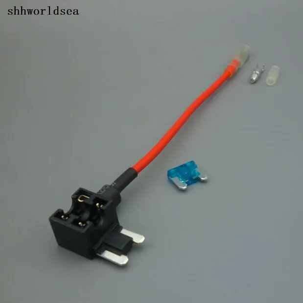 shhworldsea 500sets- new (ACN)Auto Car Add a Circuit ATM TAP Low Profile Blade Fuse Holder micro mini fuse | Автомобили и