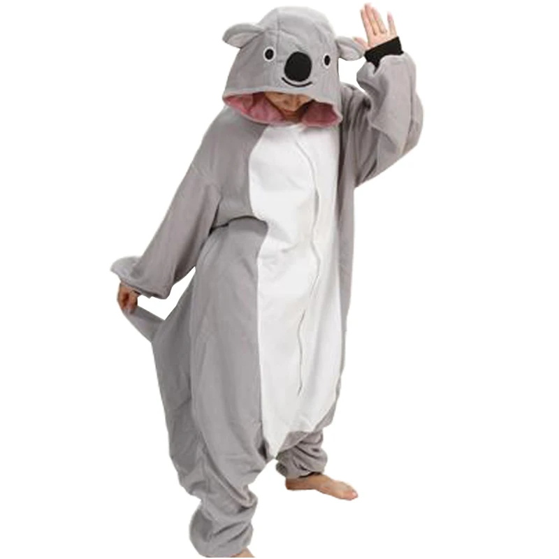Unisex Adults Halloween Cosplay Costume Koala Pajamas Onesie Sleepwear Unisex Adults Halloween Cosplay Costume Koala Pajamas Onesie Sleepwear