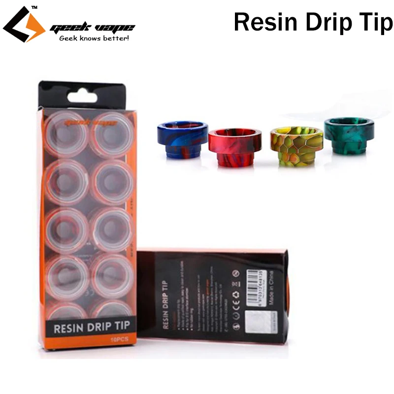

2PCS Original GeekVape Resin Drip Tip Cap For 810 Mouthpiece Blitzen RTA Zeus Dual RTA Ammit MTL RDA e-cigarette Vape Spare Part