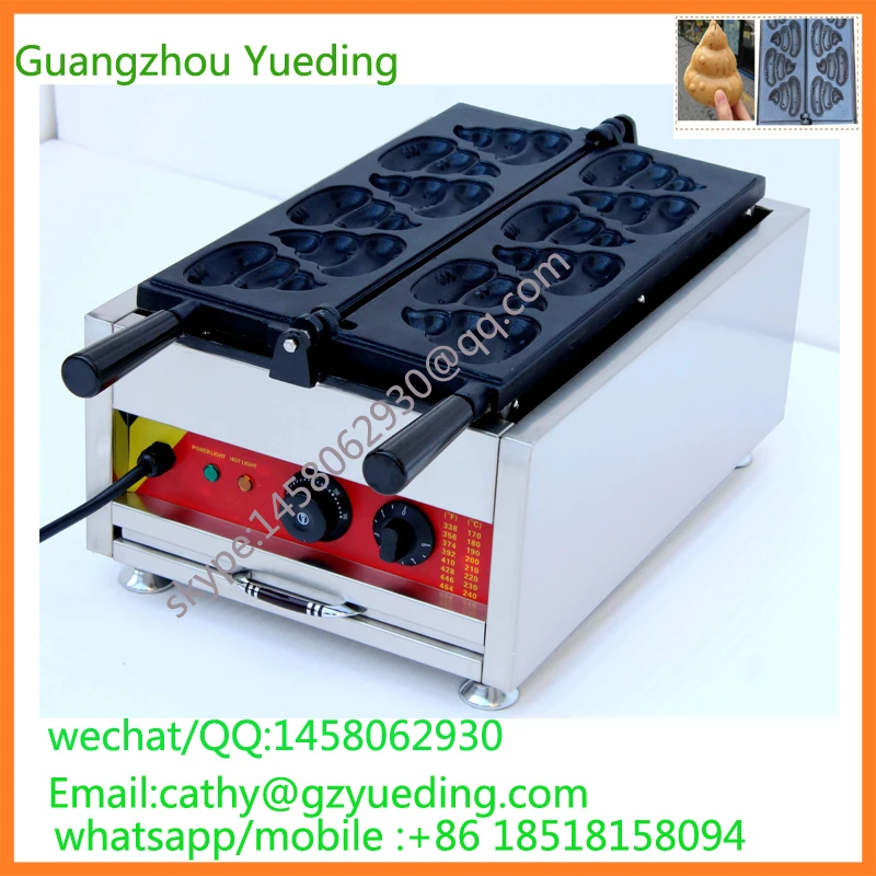 

International Korea fat burning style poo shaped waffle iron from China supplier